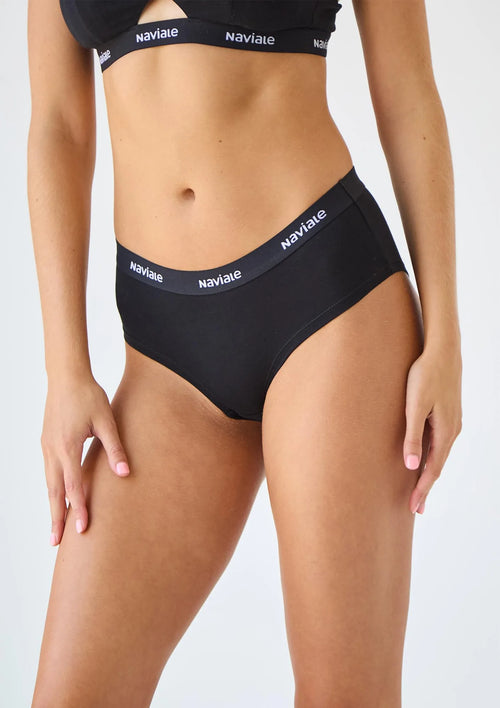 Figi damskie bawełniane w sportowym stylu New York LU143-02 Naviale