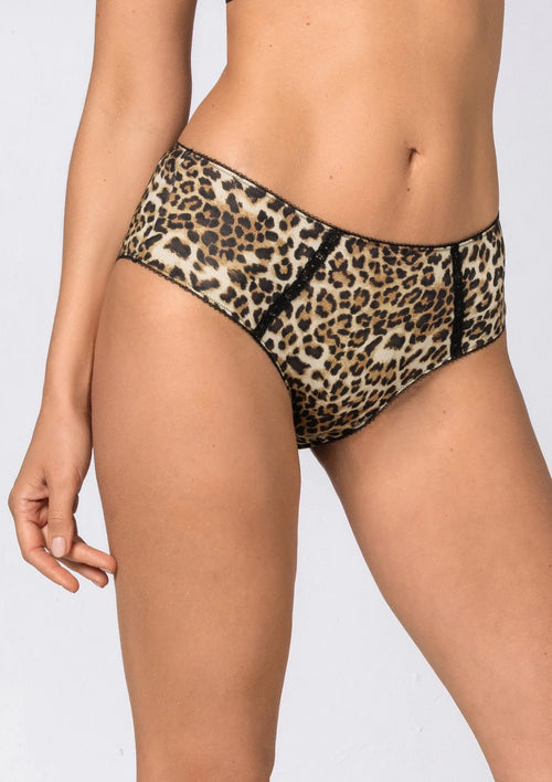 Figi damskie typu culotte w panterkę Amelie 7919 Sielei