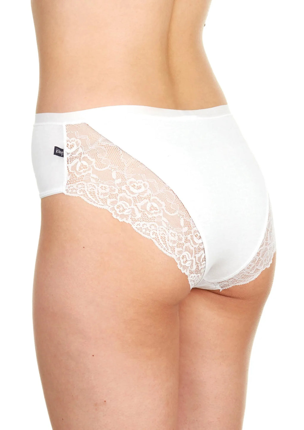 Bawełniane figi damskie (2 pack) z koronką na pośladkach LPC 162