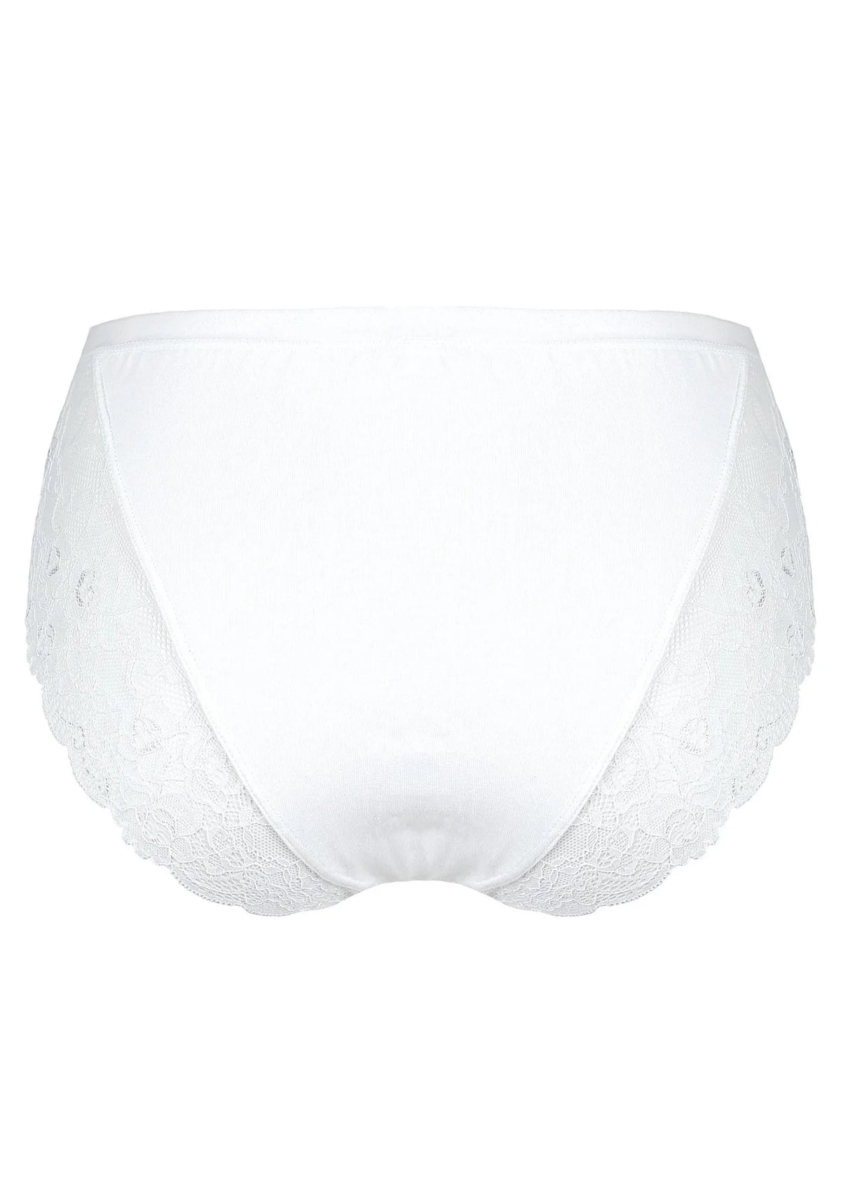 Bawełniane figi damskie (2 pack) z koronką na pośladkach LPC 162