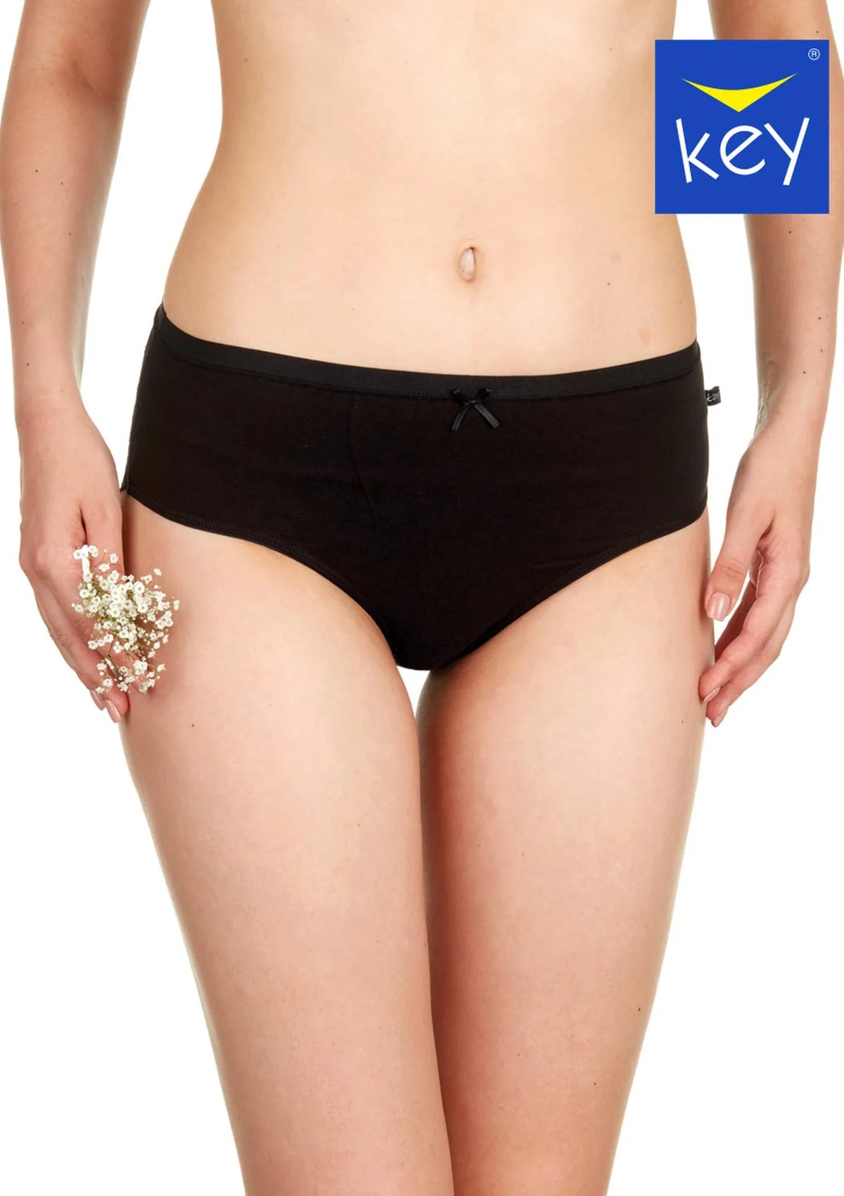Bawełniane figi damskie (2 pack) z koronką na pośladkach LPC 162