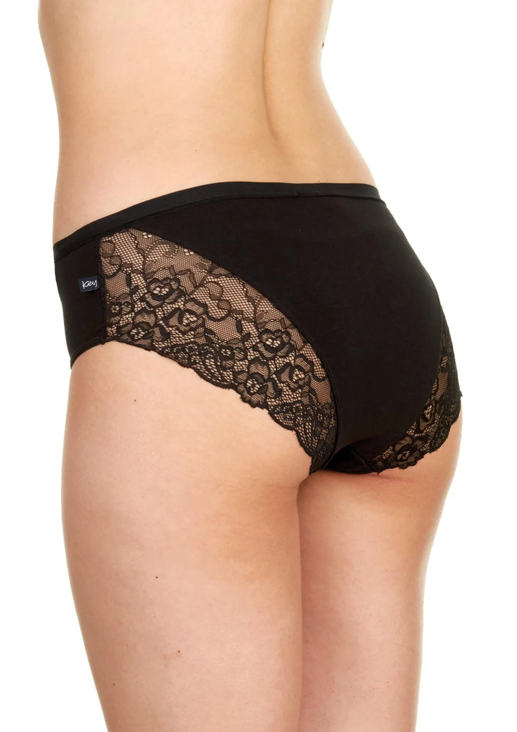 Bawełniane figi damskie (2 pack) z koronką na pośladkach LPC 162