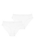 Bawełniane figi damskie (2 pack) z koronkowym obszyciem LPR 280