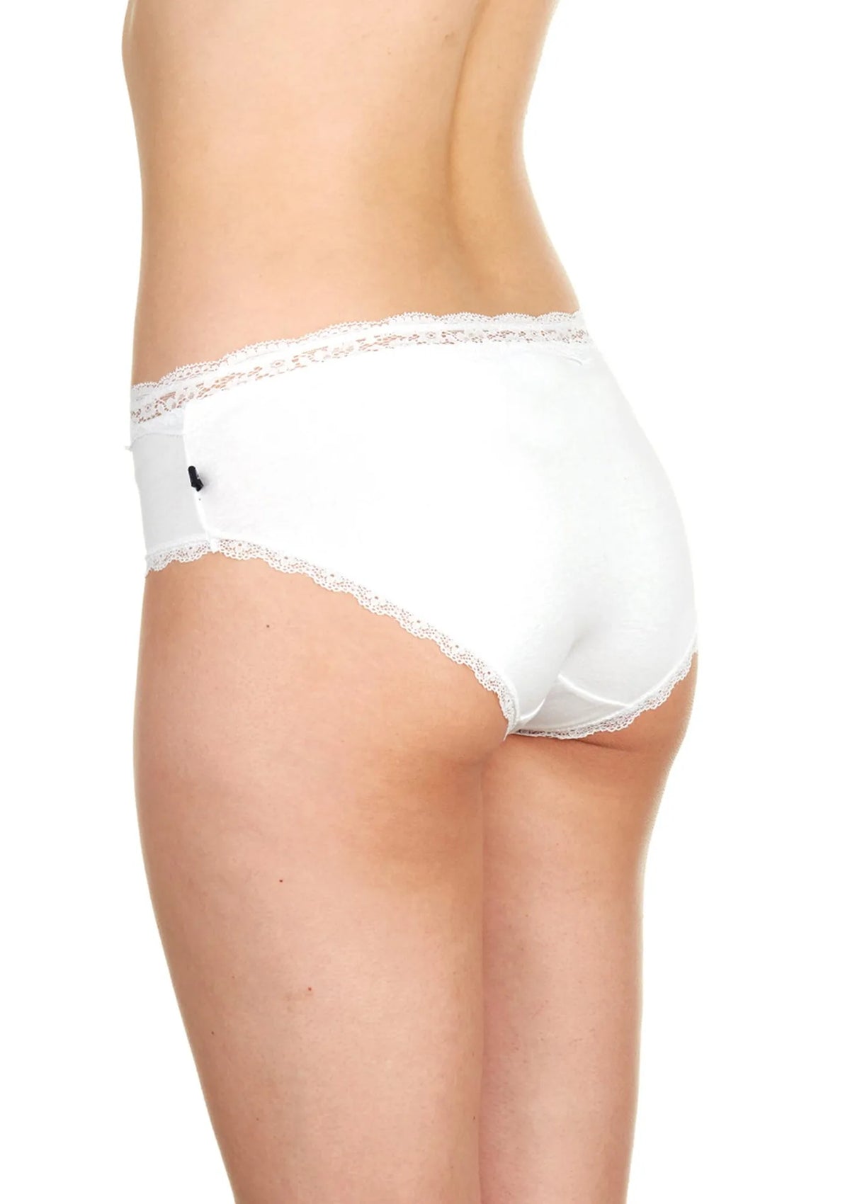 Bawełniane figi damskie (2 pack) z koronkowym obszyciem LPR 280