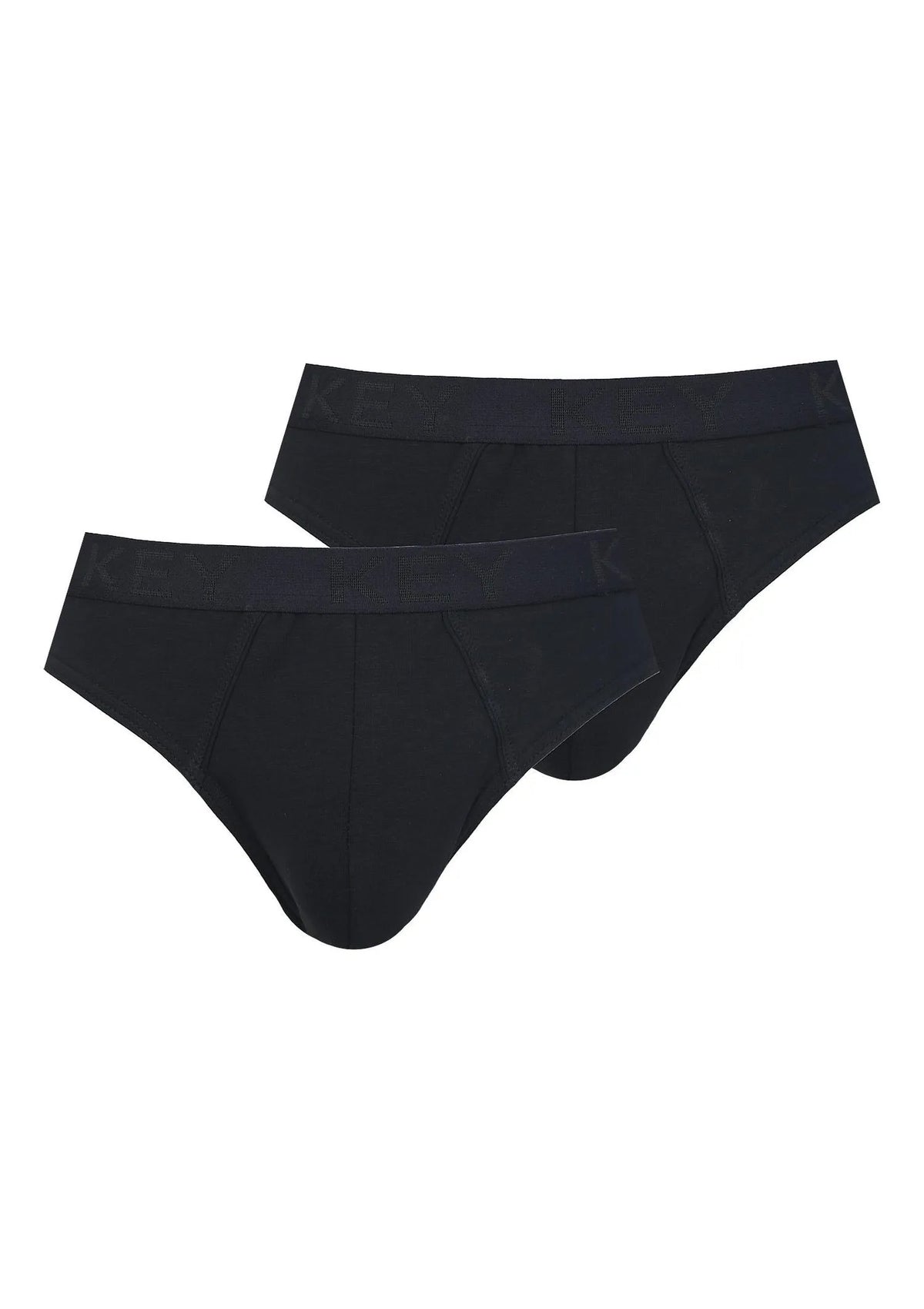 Bawełniane jednokolorowe slipy męskie (2 pack) MPP 019