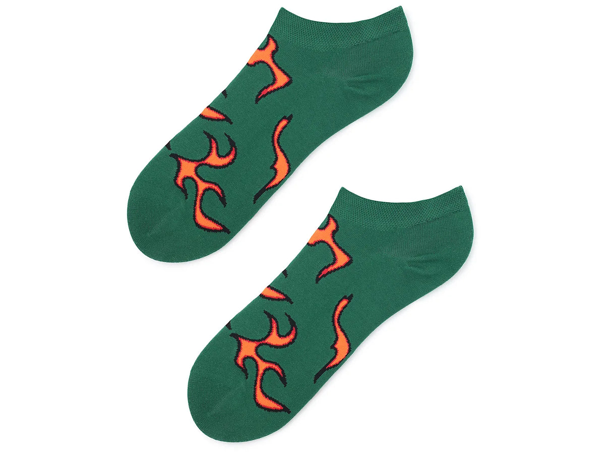 Bawełniane stopki męskie w płomienie Footies Men Flames Marilyn