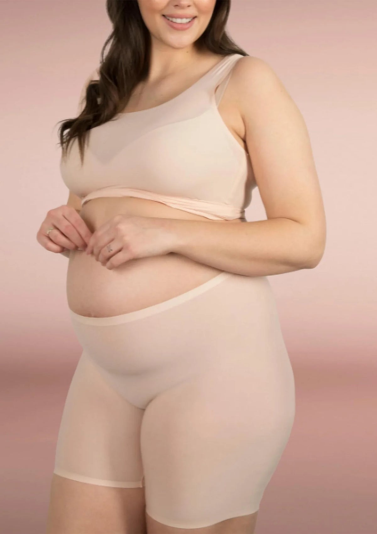 Bermudy dla kobiet w ciąży bardzo rozciągliwe Flexi One Mama Julimex