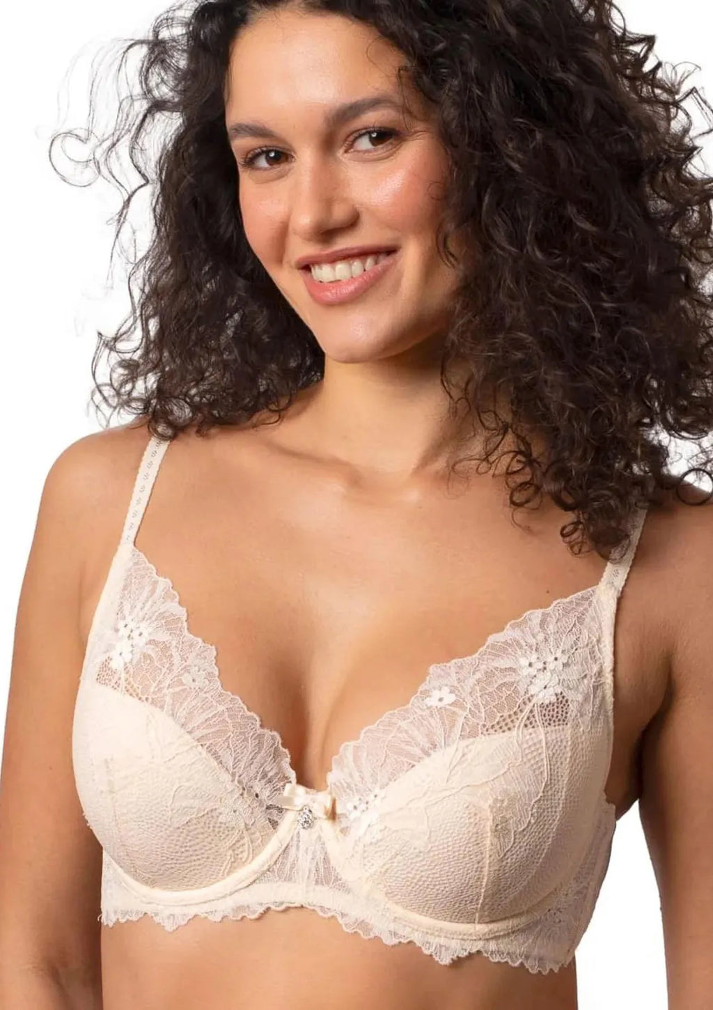 Biustonosz braletka z koronką i push-up DB-9335 Agio