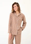 Bluzka koszulowa z bawełny flanelowej w serduszka Love Point Naviale