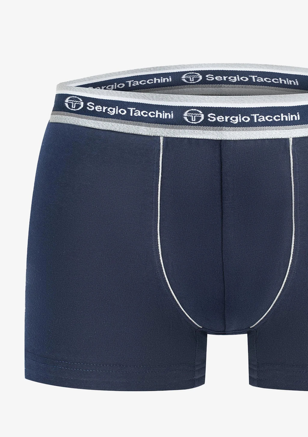 Bokserki męskie (3pak) bawełniane z zewnętrzną gumą 9000 Sergio Tacchini