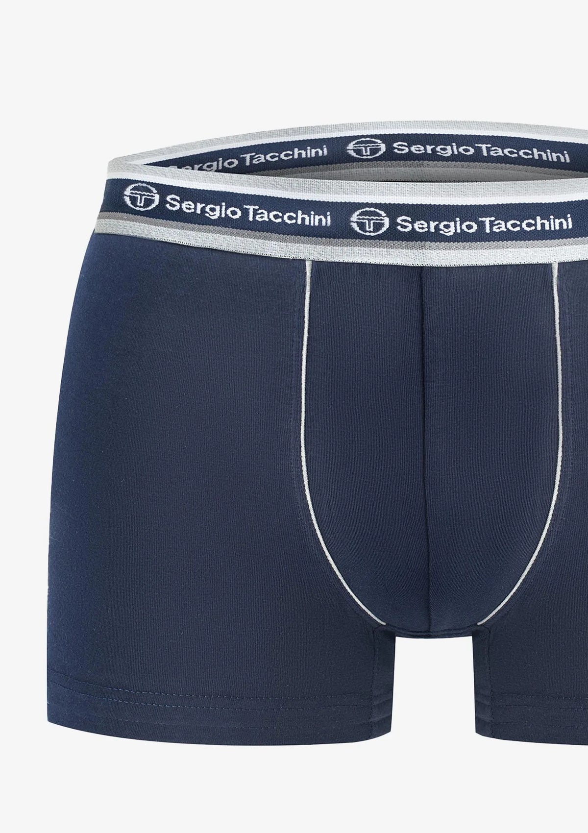 Bokserki męskie (3pak) bawełniane z zewnętrzną gumą 9000 Sergio Tacchini