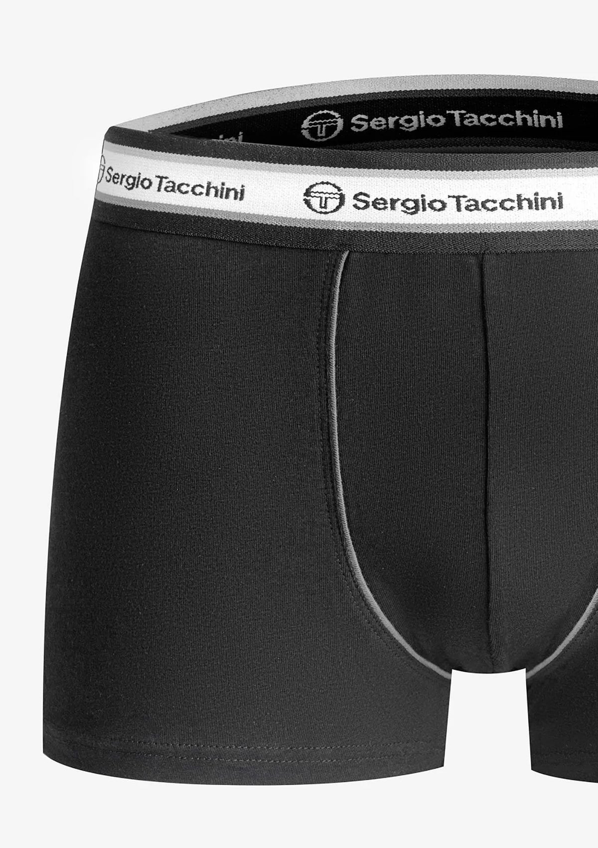Bokserki męskie (3pak) bawełniane z zewnętrzną gumą 9000 Sergio Tacchini