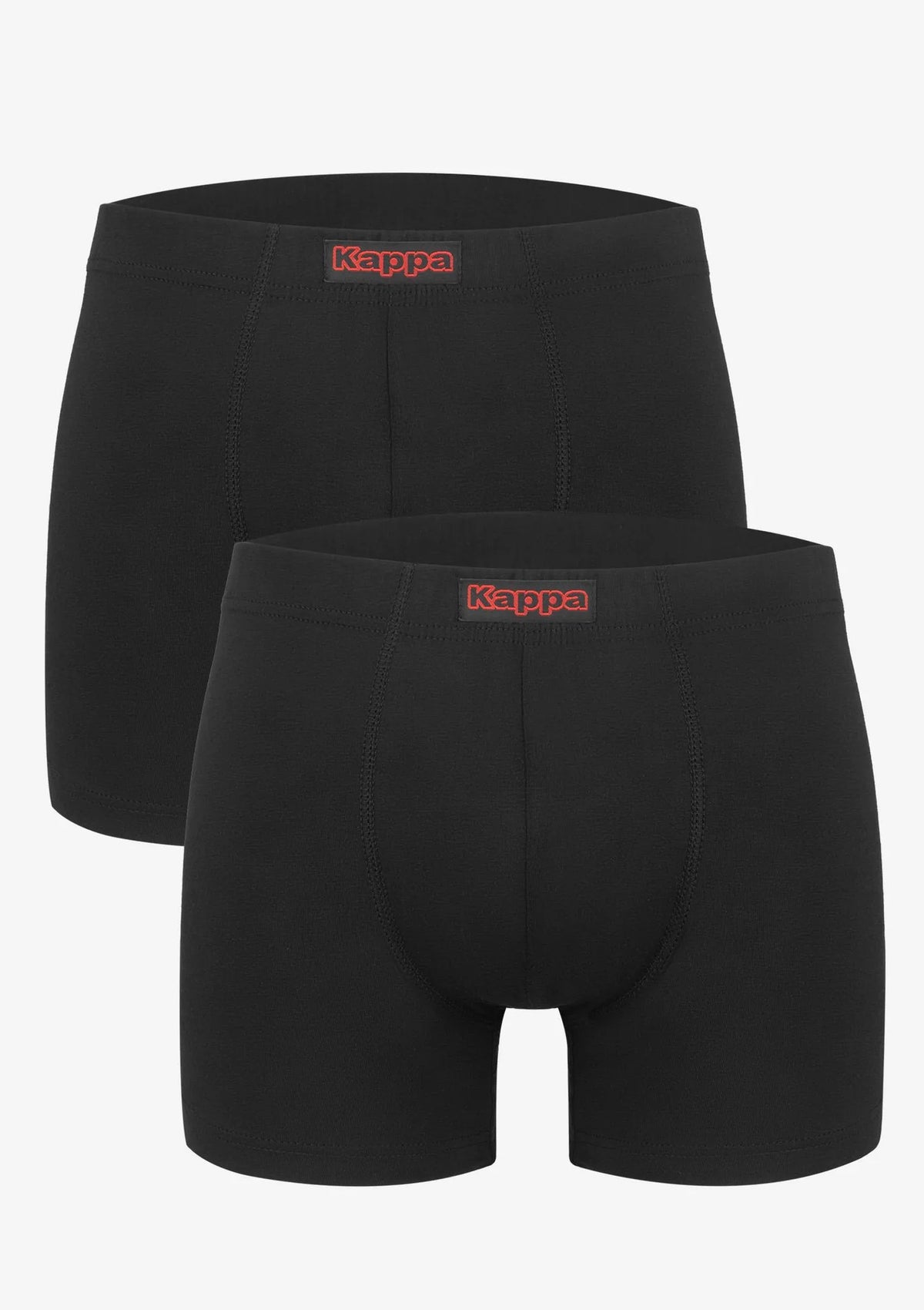 Bokserki męskie bawełniane (2pack) z wewnętrzną gumą i logo Kappa K1201