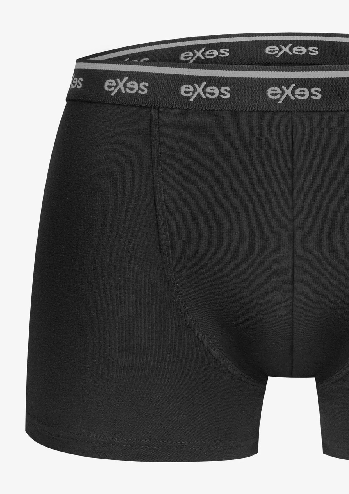 Bokserki męskie bawełniane (3pak) z elastycznym zewnętrznym pasem 3.95 Exes