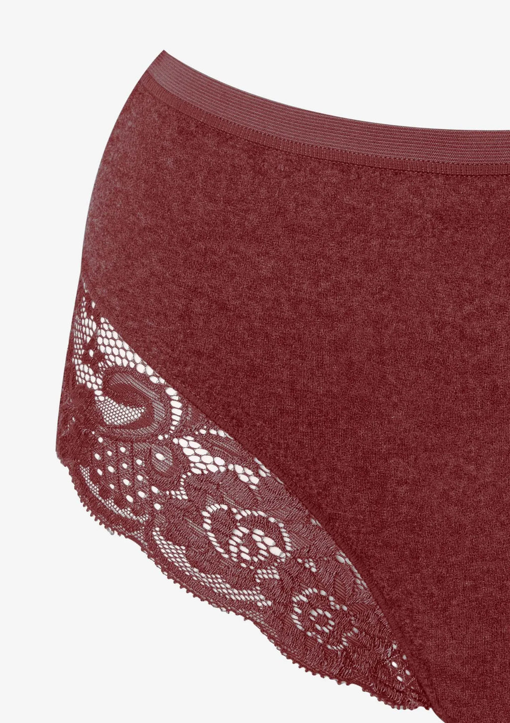 Damskie termiczne figi (2 pack) z wyższym stanem bordowe LPF 729
