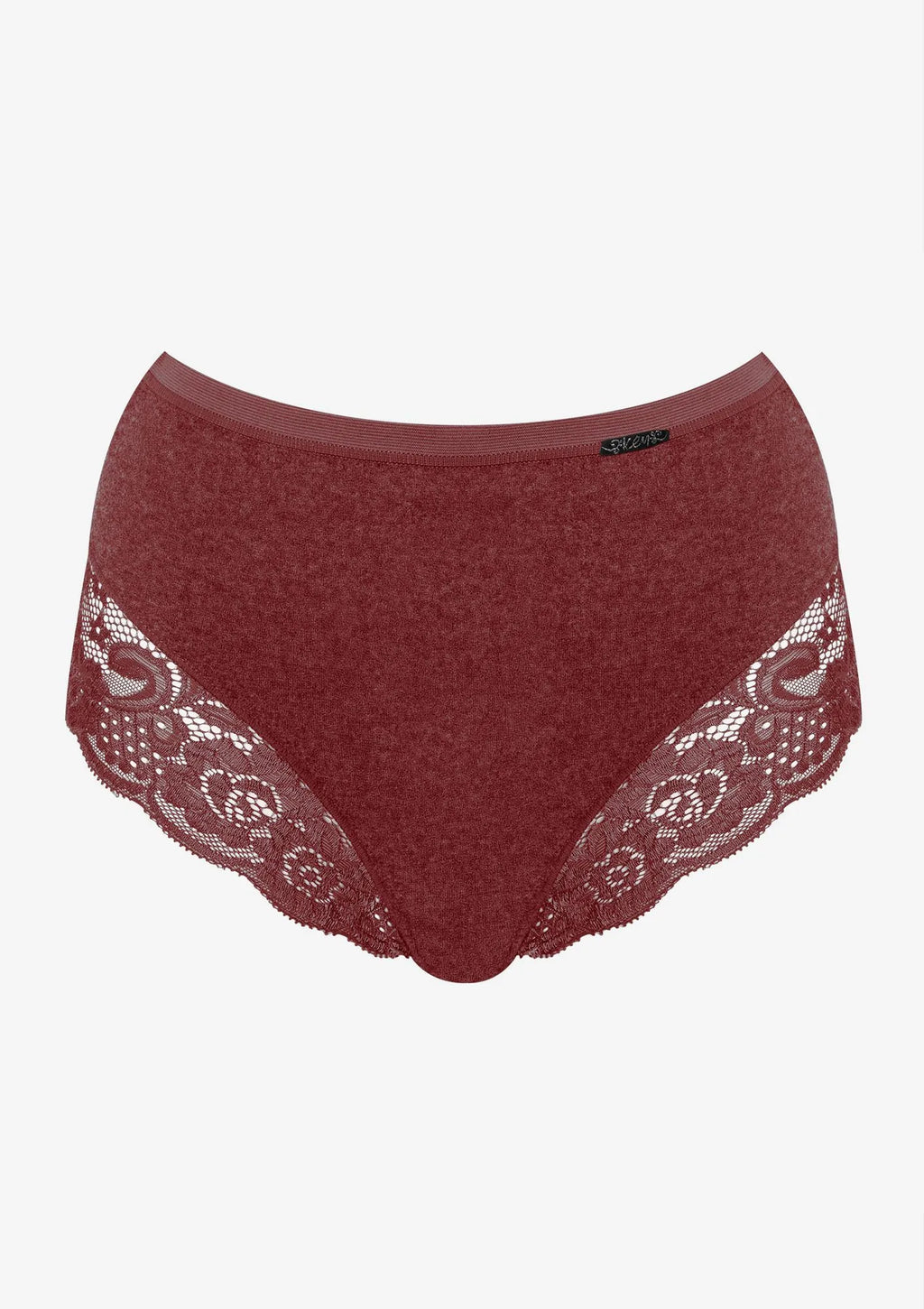 Damskie termiczne figi (2 pack) z wyższym stanem bordowe LPF 729