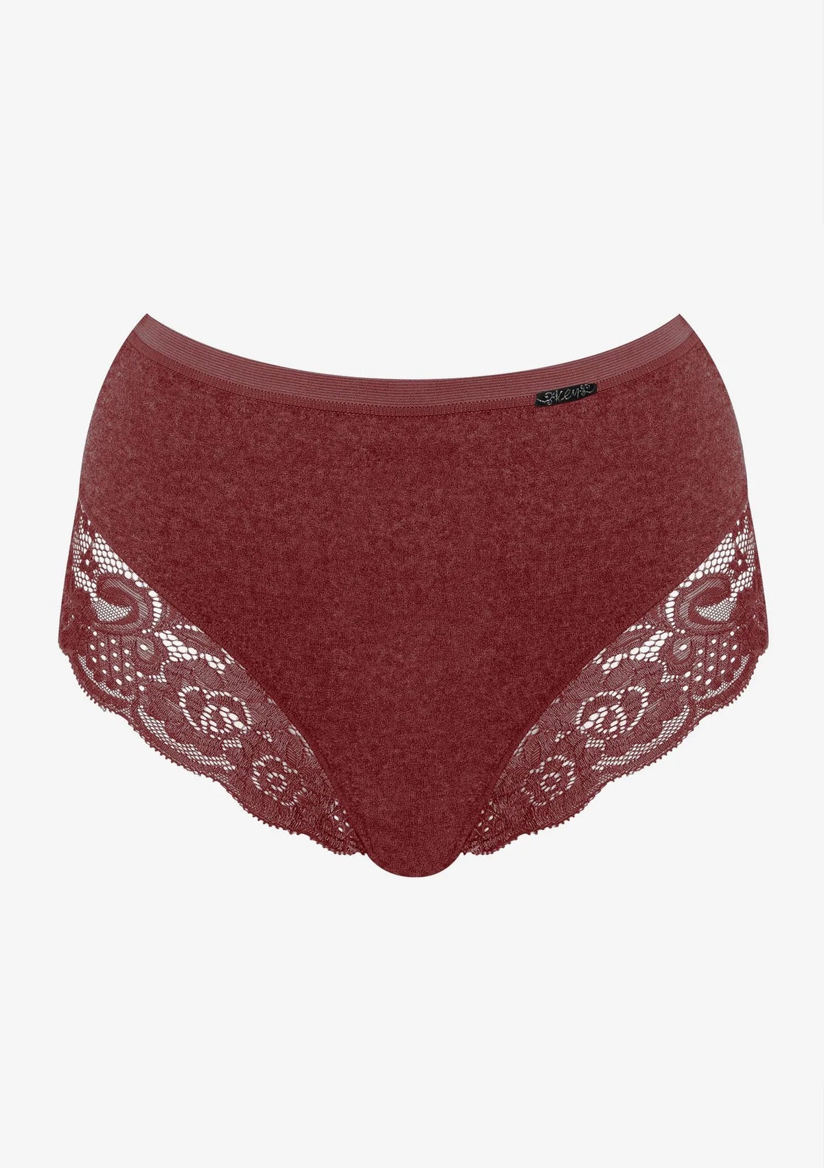 Damskie termiczne figi (2 pack) z wyższym stanem bordowe LPF 729