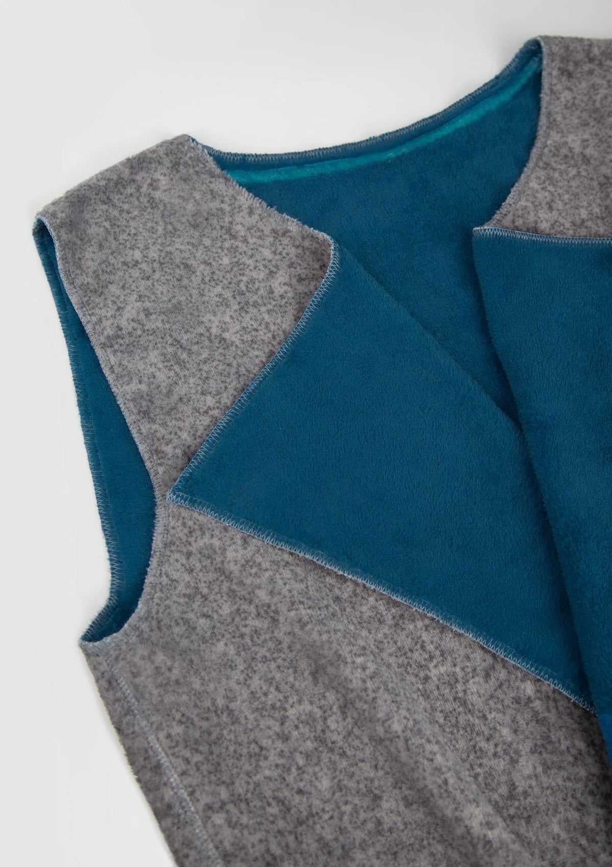 Długa dwustronna kamizelka damska Homewear LHW 095