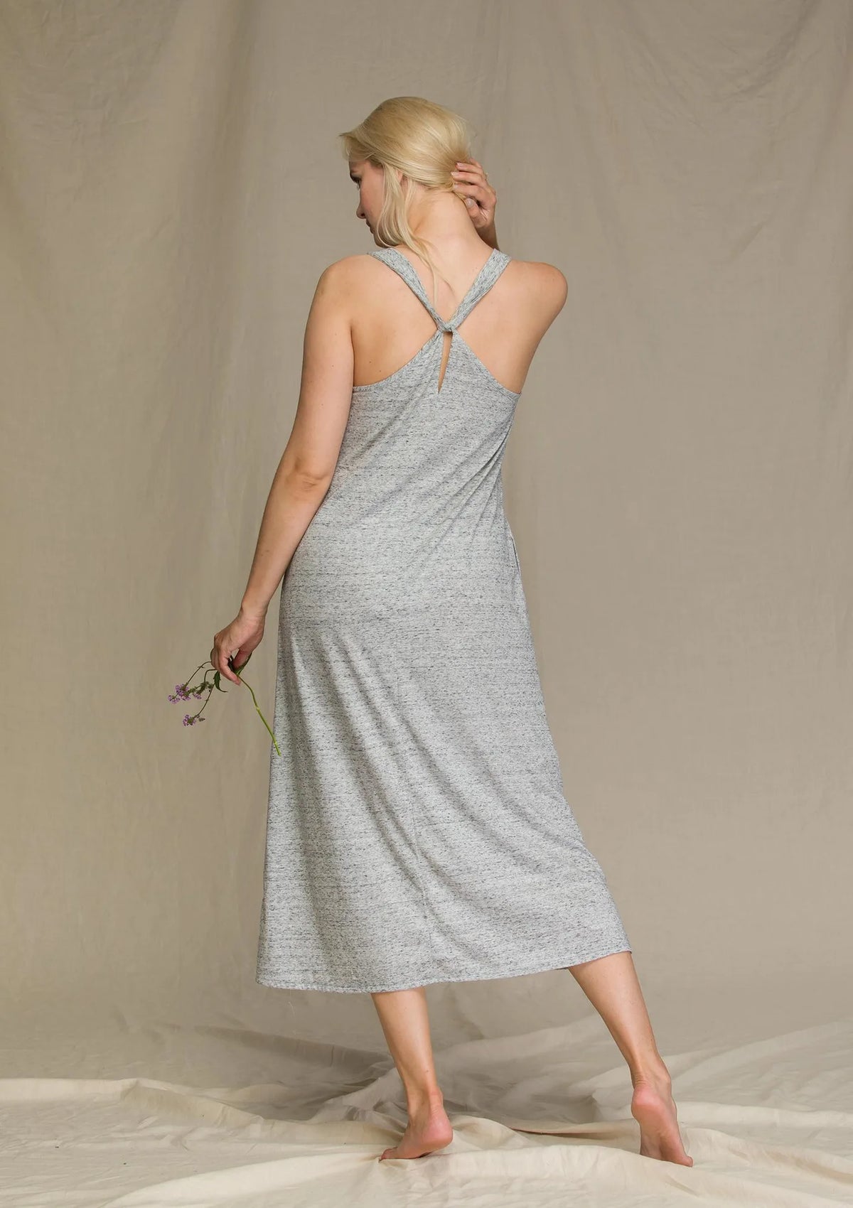 Długa letnia sukienka damska Homewear LHD 212