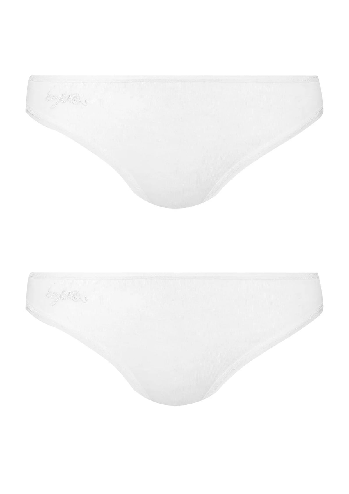 Figi damskie (2 pack) niskie białe LPR 010