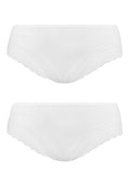 Figi damskie (2 pack) z koronką LPB 015