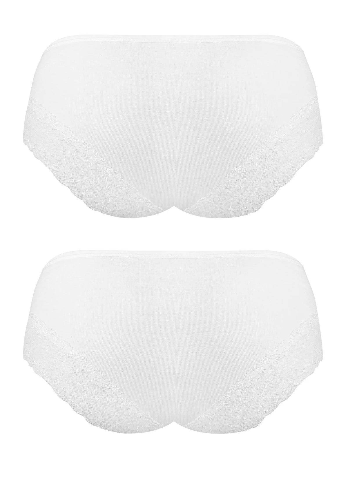 Figi damskie (2 pack) z koronką LPB 015