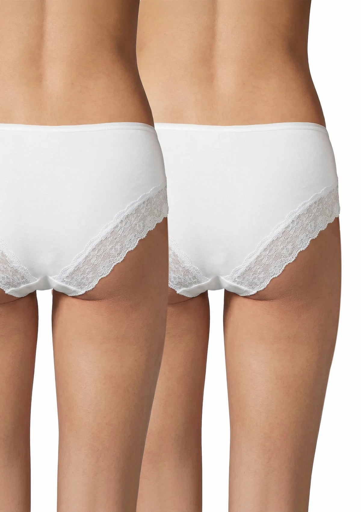 Figi damskie (2 pack) z koronką LPB 015