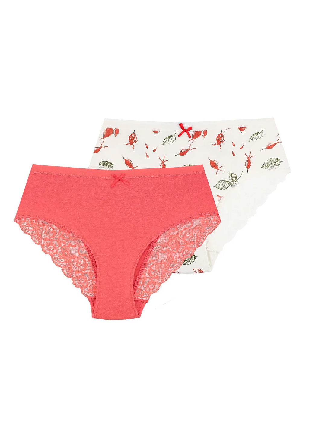 Figi damskie (2 pack) z koronką na pośladkach LPC 207 1