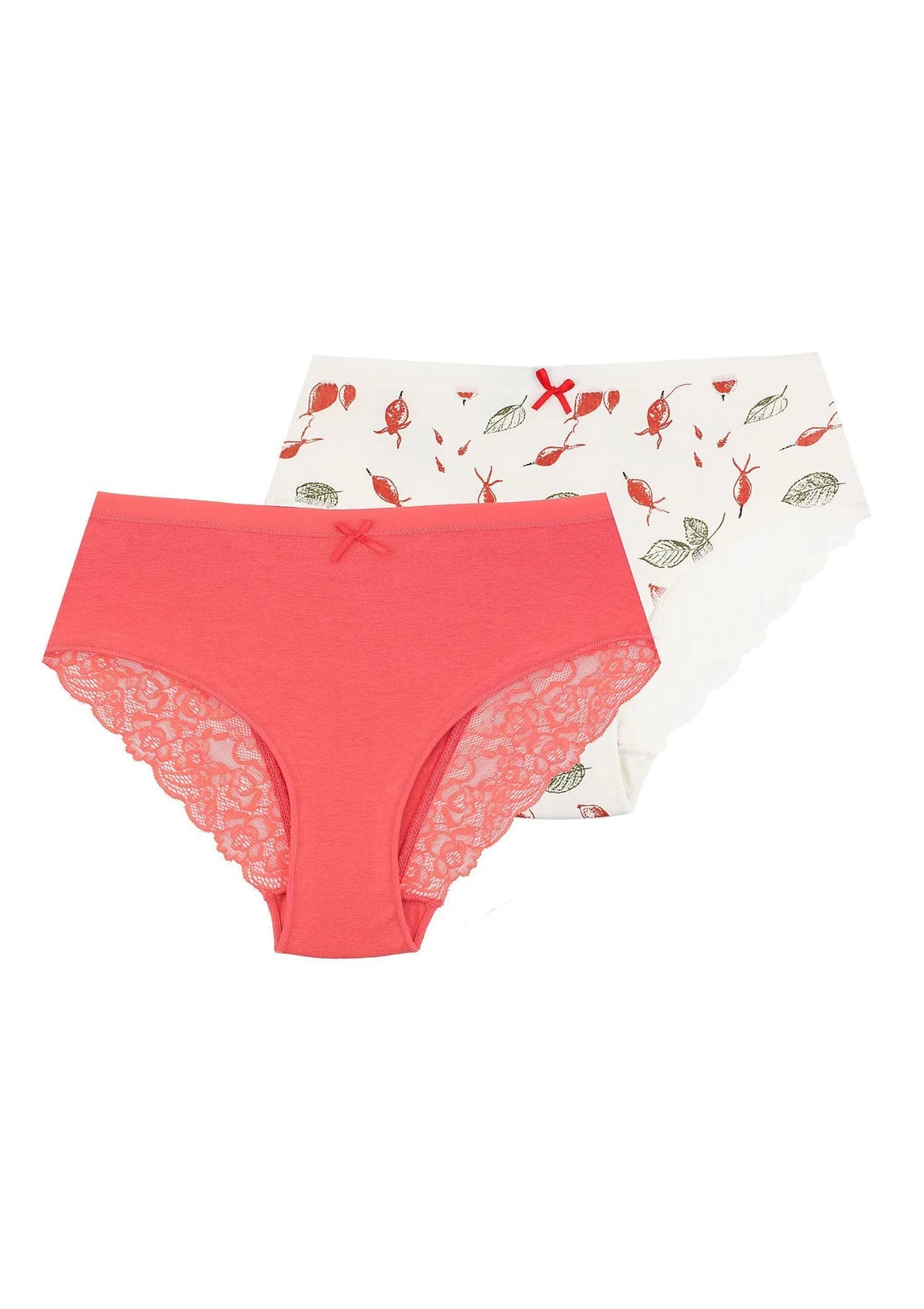 Figi damskie (2 pack) z koronką na pośladkach LPC 207 1