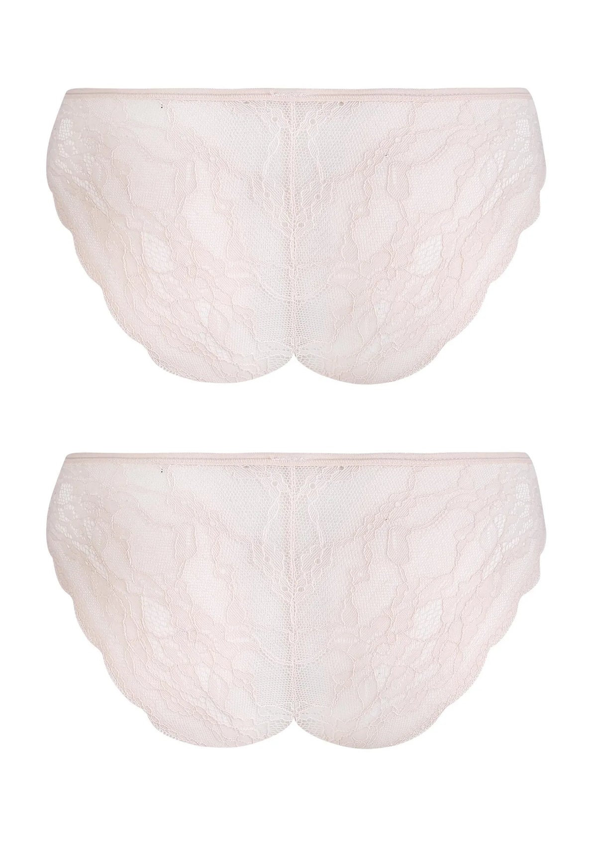 Figi damskie (2 pack) z koronką na pośladkach LPN 010