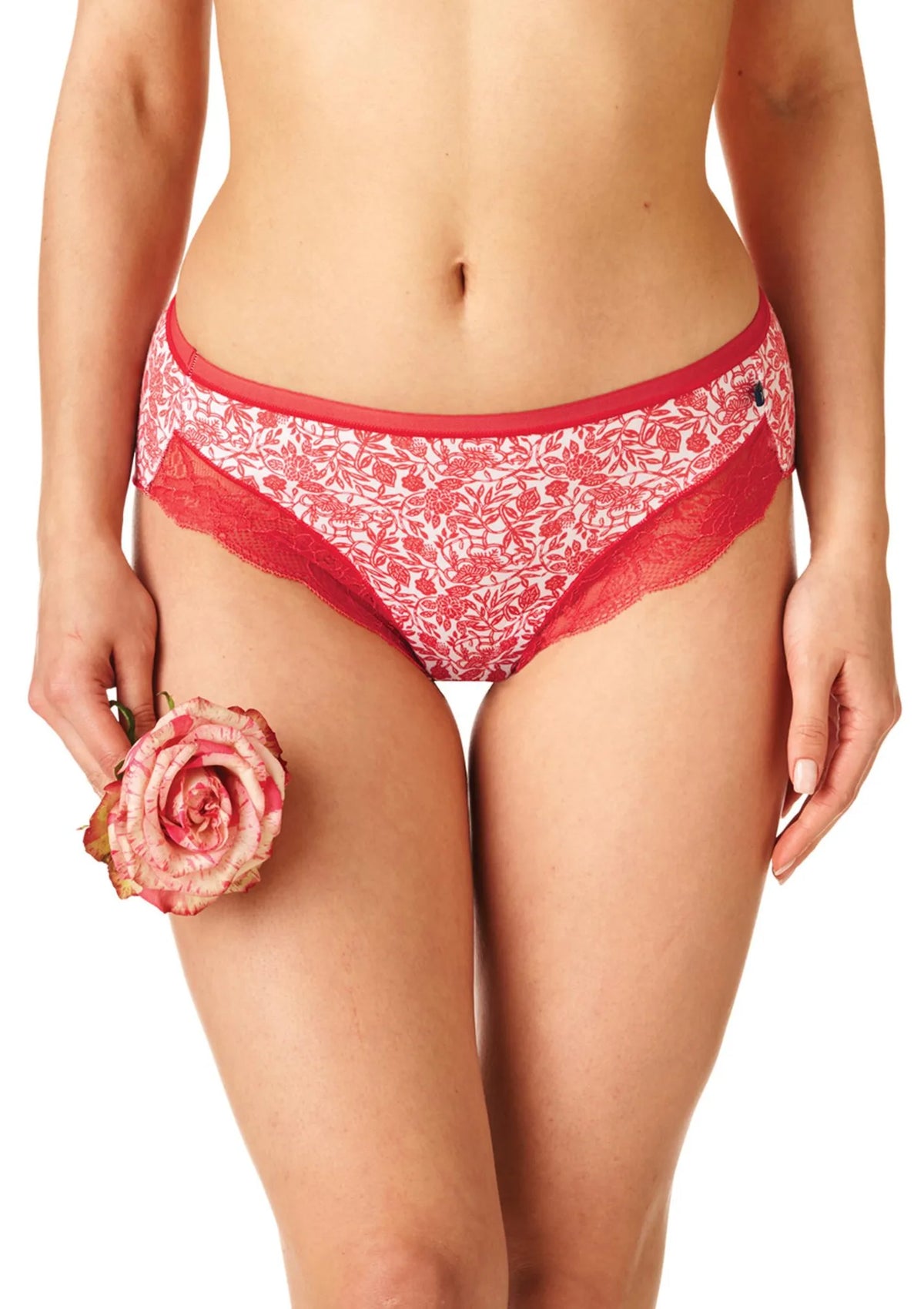 Figi damskie (2 pack) z koronką przy pachwinach LPC 739