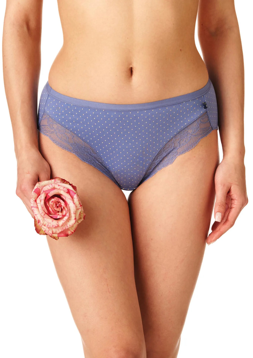 Figi damskie (2 pack) z koronką przy pachwinach LPC 739