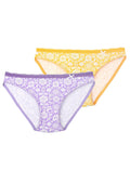 Figi damskie (2 pack) z kwiatowym motywem LPR 503