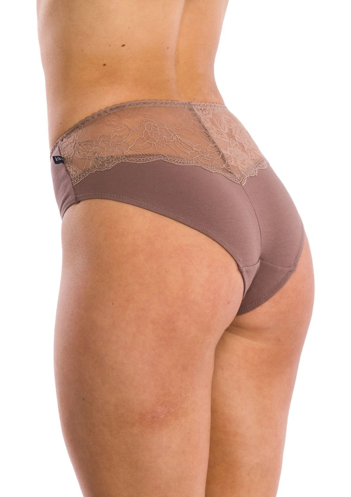 Figi damskie (2 pack) z nadrukiem i koronką na tyle LPC 207