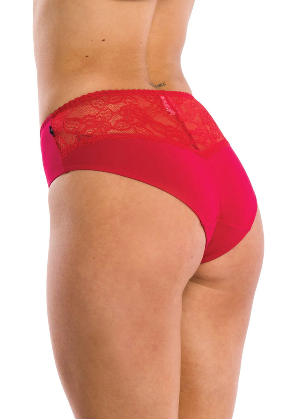 Figi damskie (2 pack) z nadrukiem i koronką na tyle LPC 207