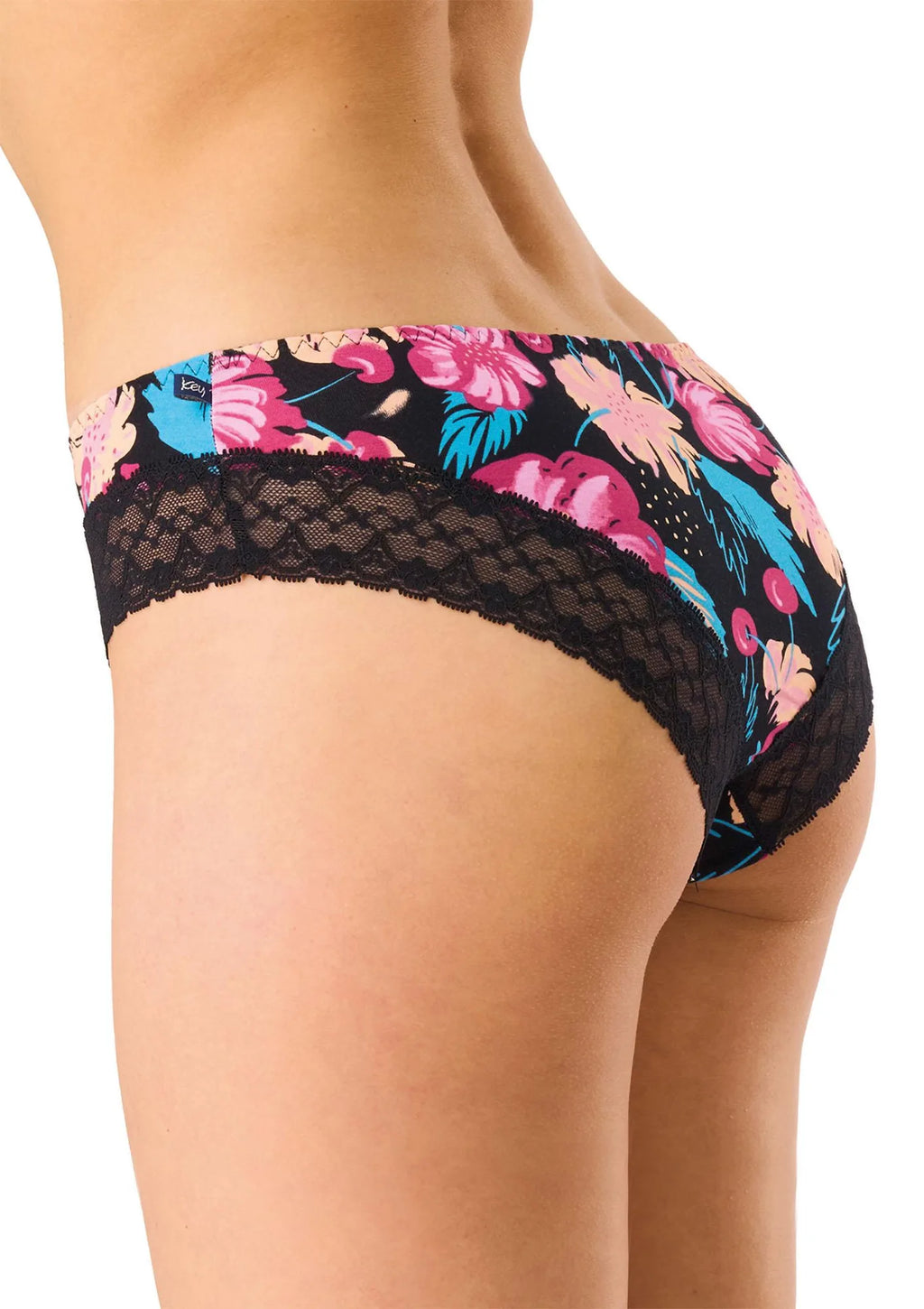 Figi damskie bambusowe (2pack) gładkie i kolorowe LPB 516 Key