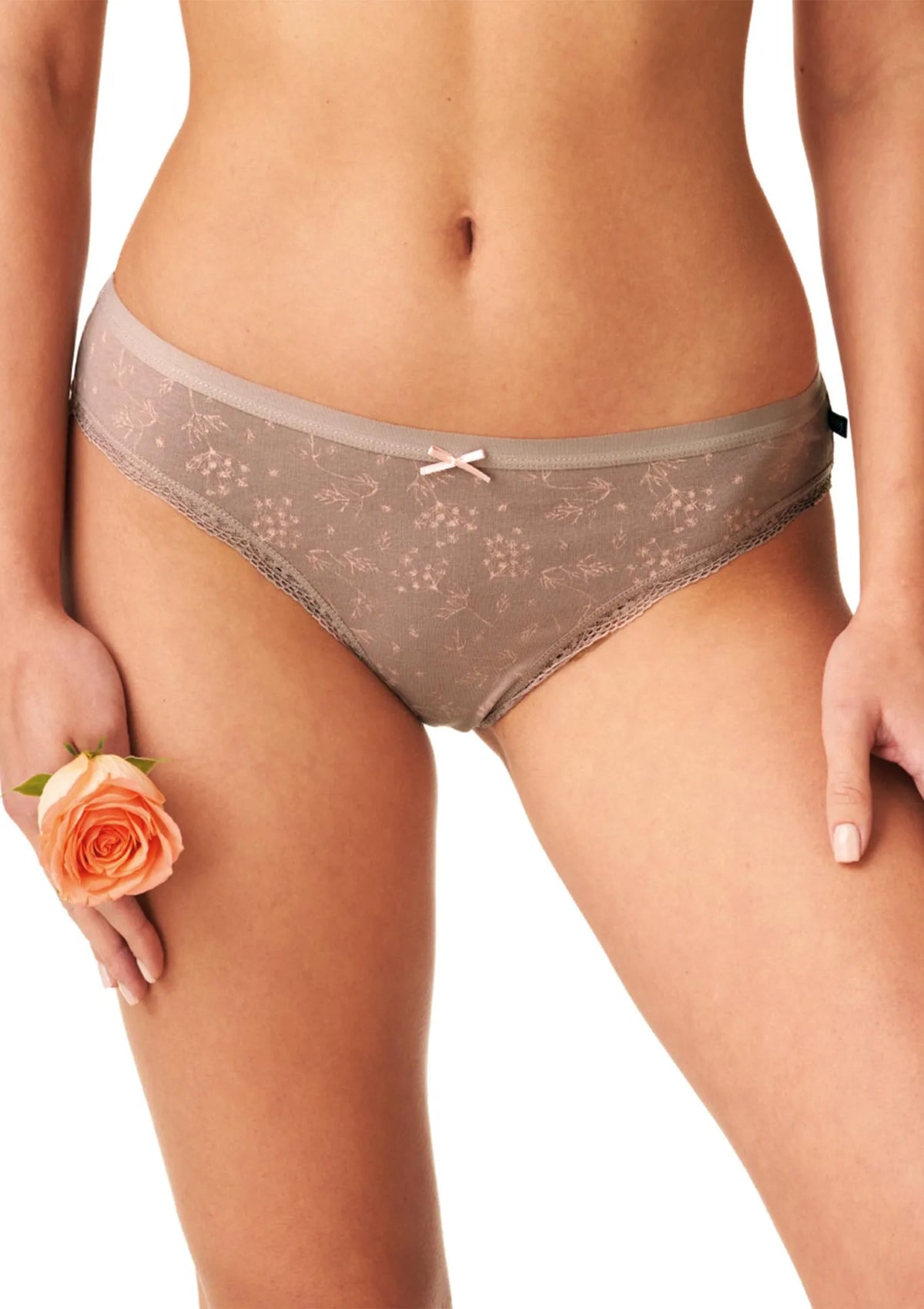 Figi damskie bawełniane (2 pack) o kroju mini bikini w subtelnych odcieniach LPR 909 Key