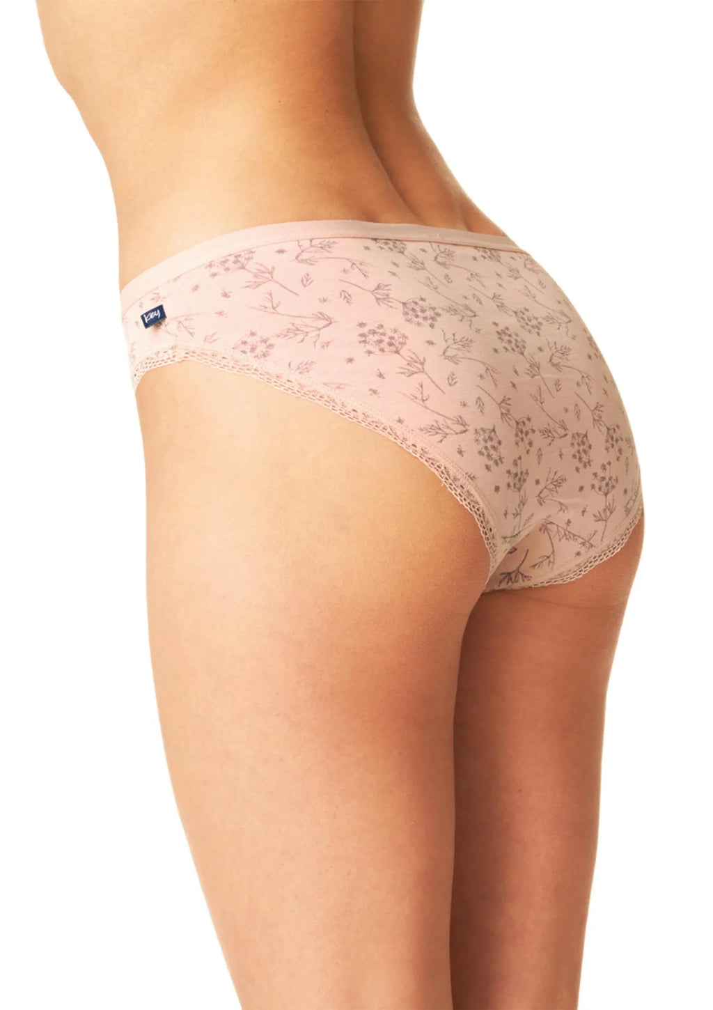 Figi damskie bawełniane (2 pack) o kroju mini bikini w subtelnych odcieniach LPR 909 Key