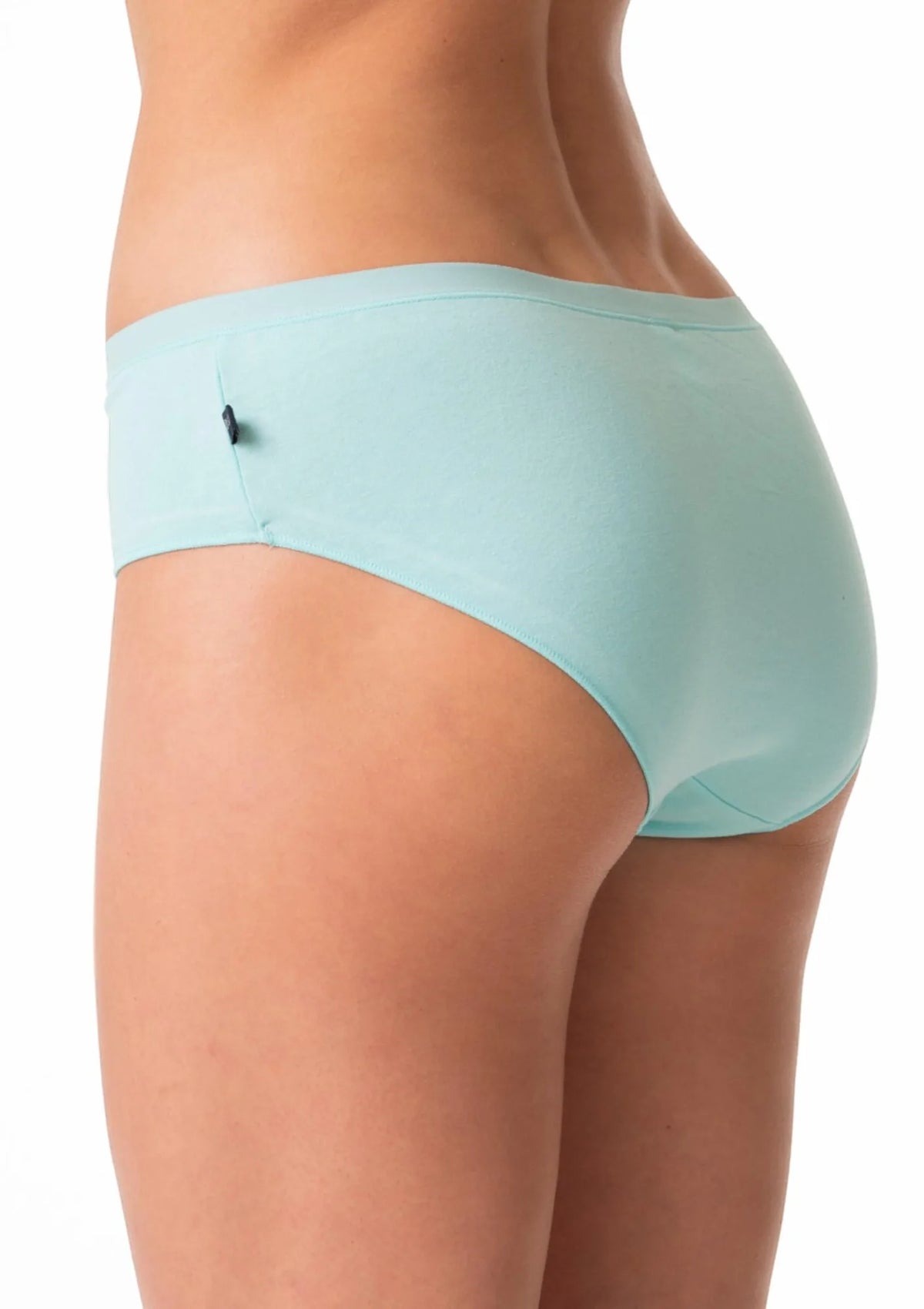 Figi damskie bawełniane (2 pack) o niskim kroju mini bikini gładkie i kolorowe LPN 506 Key