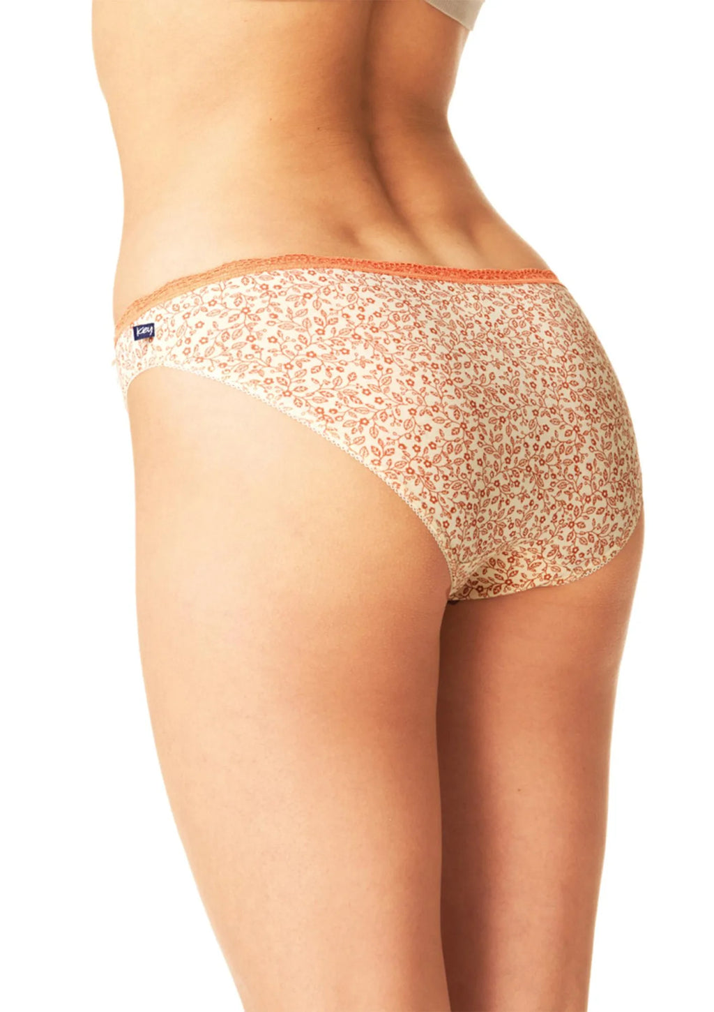 Figi damskie bawełniane (2 pack) o niskim kroju w drobny wzór LPR 522 Key