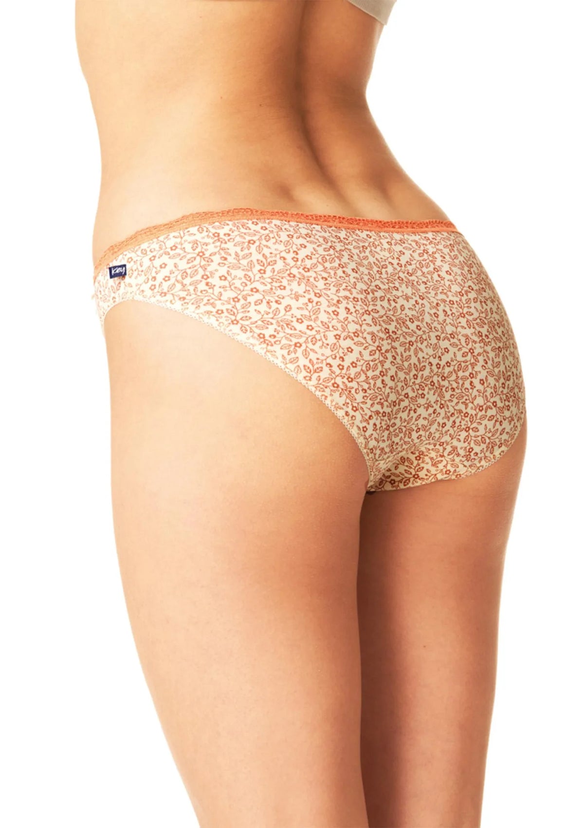 Figi damskie bawełniane (2 pack) o niskim kroju w drobny wzór LPR 522 Key