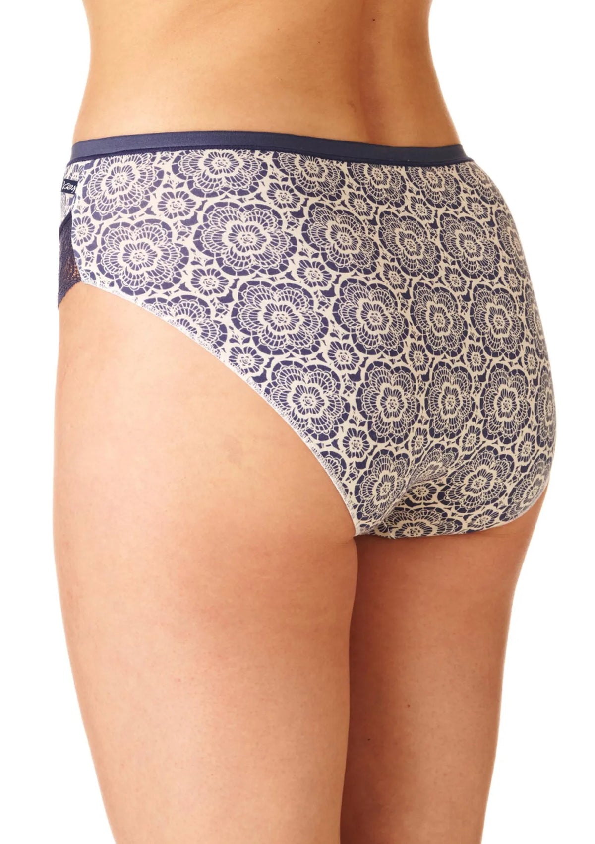 Figi damskie bawełniane (2 pack) z koronką na przodzie LPC 734
