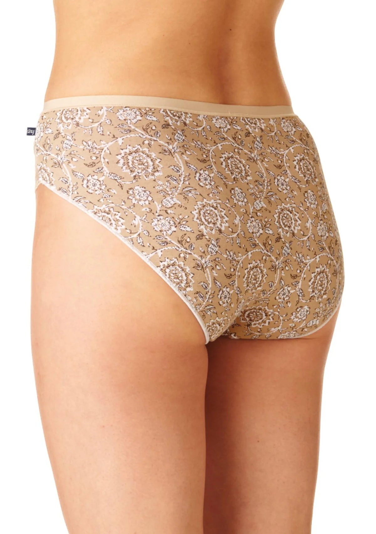 Figi damskie bawełniane (2 pack) z koronkowym wykończeniem i orientalnym wzorem LPC 171 Key