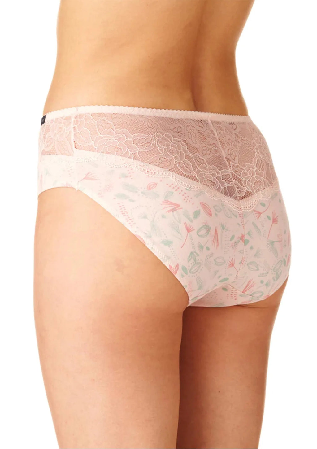 Figi damskie bawełniane (2 pack) z koronkowym wykończeniem LPC 630 Key