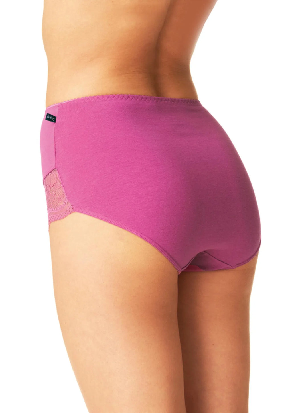 Figi damskie bawełniane (2 pack) z wysokim stanem w kobiecej kolorystyce LPF 934 Key