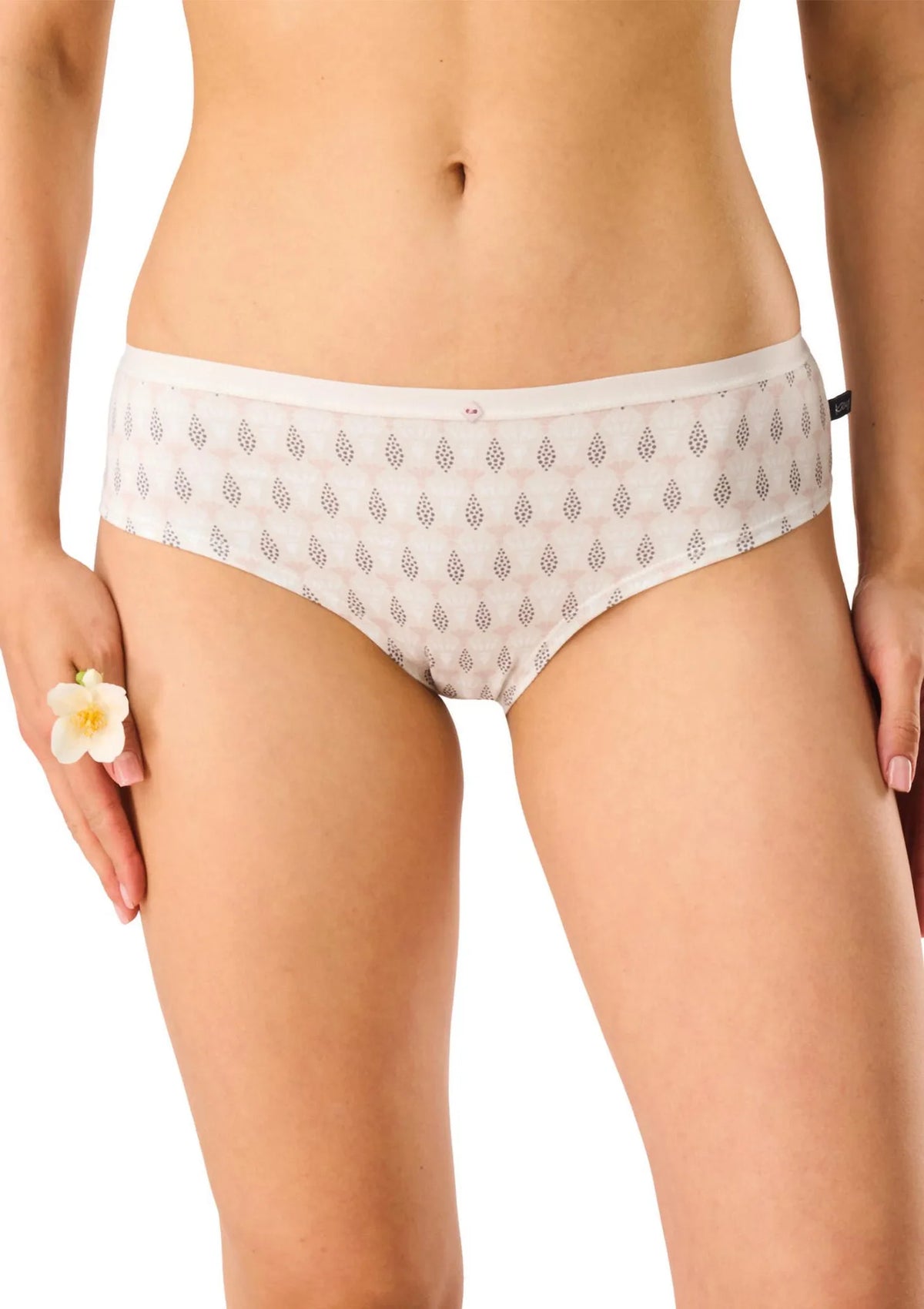 Figi damskie bawełniane (2pack) hipstery z niskim stanem LPN 722 Key