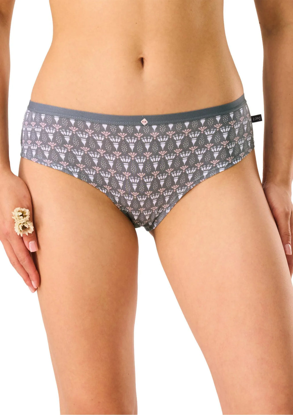 Figi damskie bawełniane (2pack) hipstery z niskim stanem LPN 722 Key