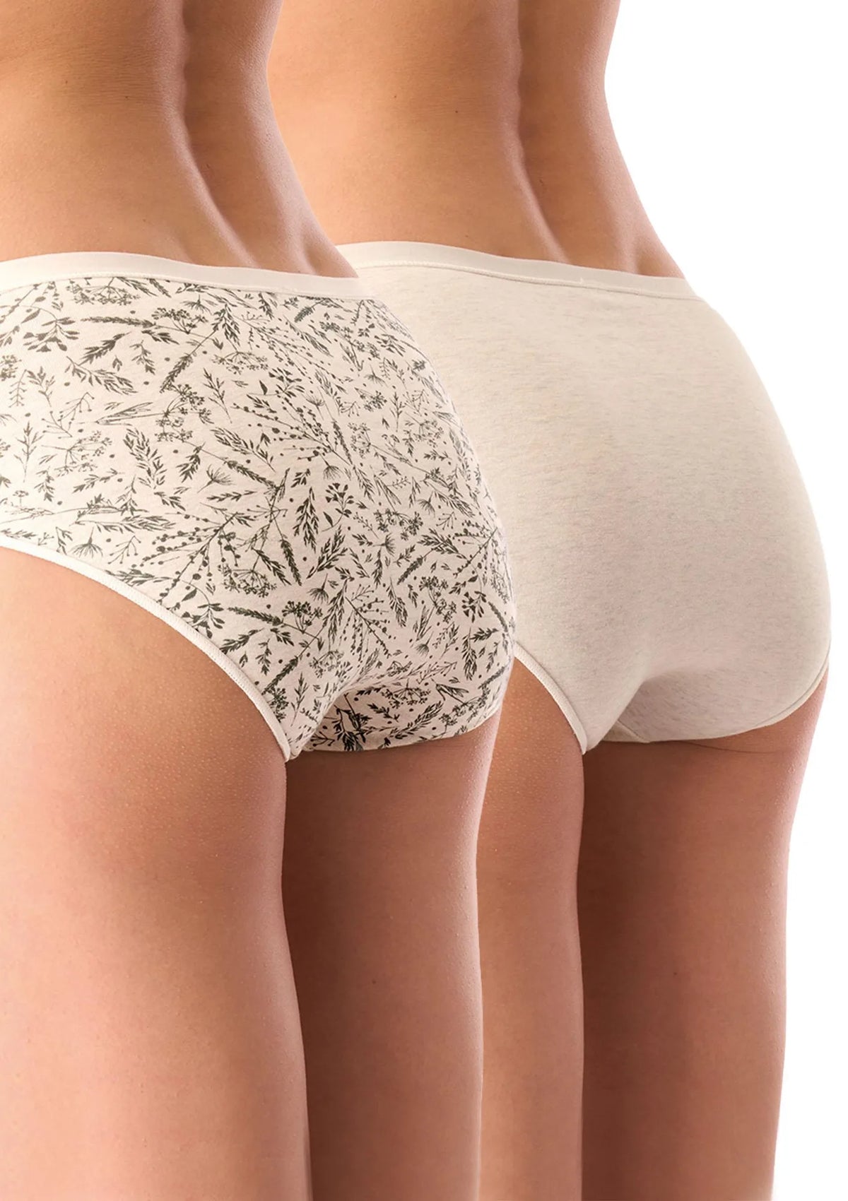 Figi damskie bawełniane (2pack) klasyczne z koronką LPC 540 Key