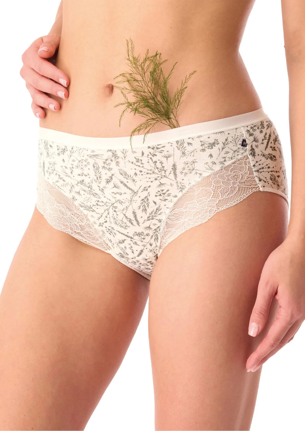 Figi damskie bawełniane (2pack) klasyczne z koronką LPC 540 Key