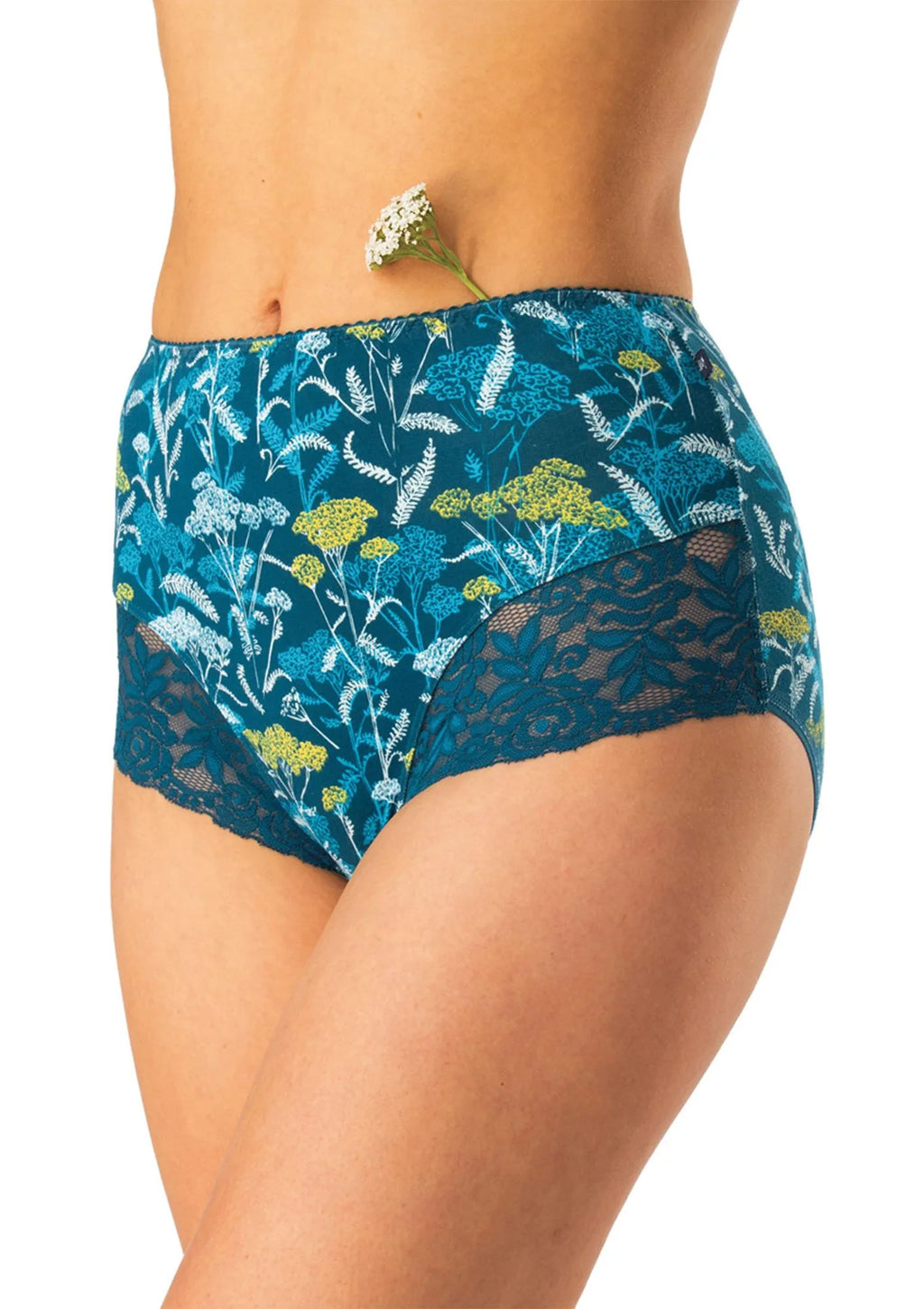 Figi damskie bawełniane (2pack) maxi z wysokim stanem LPF 577 Key